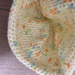 ベビー　クマ帽子　ハンドメイド　38センチの画像