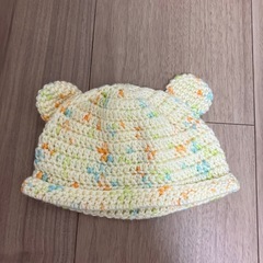 ベビー　クマ帽子　ハンドメイド　38センチの画像