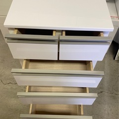 $ サニタリーチェスト　リリア45　LILIA CHEST 45 (D30)  4段5つ引き出しの画像