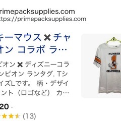 レア　カリフォルニアchampion×ミッキーコラボの画像