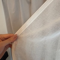 グレーカーテン（レースカーテン付き）の画像