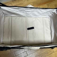 折り畳み コンパクトキャリーワゴン アウトドアカート ベージュ アウトドアワゴンの画像