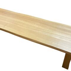 美品 総天然木 1枚物 ダイニングセット 幅180 無垢材 5点セットの画像