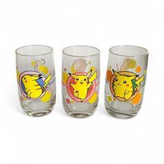 ポケモン食器セット　丼３個　グラス３個　ピカチュウ食器の画像