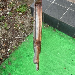 アンティーク風 船の舵輪 オブジェ / ウッドホイールの画像