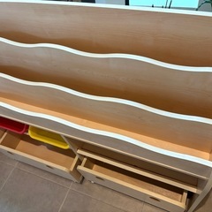 おもちゃ絵本収納ラック　絵本棚の画像