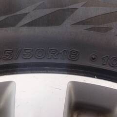 フーガ エルグランド 等スタッドレス 245/50R18 東北6県無料配送対応‼️爆安‼️最終値下げ‼️② 国産ブリジストン VRX2❗ アルミ付き 国産 タイヤ !!　スタットレスの画像