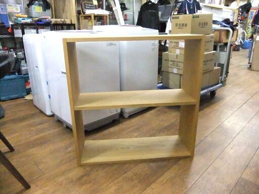 無印良品 スタッキングシェルフ ワイド 棚 オープンシェルフ 収納棚 木製 札幌市厚別区 厚別店
