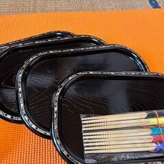 お椀 箸 箸置き お盆 まとめ売り 和食器 漆器の画像