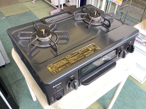 【リサイクルサービス八光】2017年製　パロマ　ガステーブル　都市ガス　左強火タイプ　IC-N36KB-L