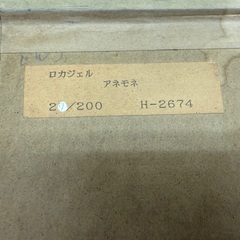 大61 ロカジェル アネモネ 27/200 H−2674 額サイズ タテ60cm ヨコ68cm 版画 花束の画像