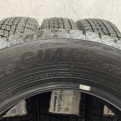 【新品】YOKOHAMA ice GUARD iG70 165/70R14 81Q 14インチ スタッドレス 4本 21年製 VW/up! マーチ ポルテ スペイド ブーン等　(MTM703)クレジットカード QRコード決済可能の画像