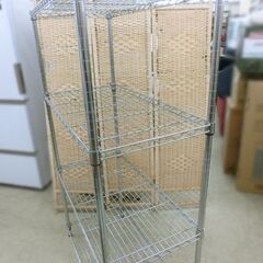 メタルラック 4段 幅90×奥行45×高さ150cm スチールラック 高さ調整可能 棚 札幌 西野店の画像