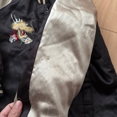 スカジャン　黒×金　120cmの画像