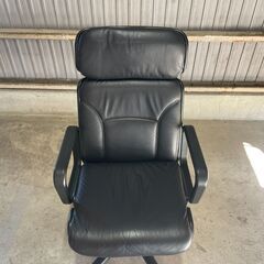 K38 コクヨ 本革 プライウッド エグゼクティブチェア オフィス チェア 1台 事務 回転 椅子 いす マネージメントワーク デスク チェア PC パソコンの画像