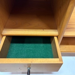 お座敷ワゴン ポットワゴン HNG-3055PW 木製 移動 キャスター付き！③の画像