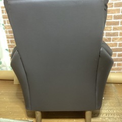 ニトリ  ソファ Nシールド コウテイ3 ブラウン 合皮レザー の画像