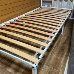 IKEA シングルベッド マットレス付きの画像