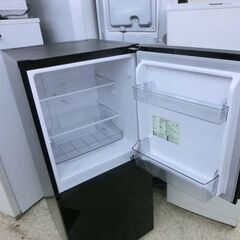 冷蔵庫 121L ツインバード 2024年製 HR-G912 小型 2ドア 黒 ガラス扉 ガラスドア ブラック 120Lクラス 100Lクラス 百Lクラス 札幌市 西野店の画像