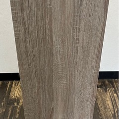 【中古品】３段 木製 カラーボックス 木目調 収納ボックス 収納家具 アンティーク調 グレーブラウン系　の画像