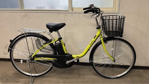 【美品】パナソニック 電動アシスト自転車 ビビ・YX 26インチ 内装3段変速 8Ah ペアグリーン