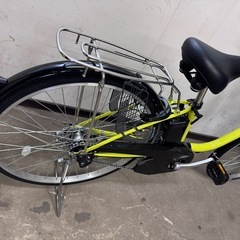 【美品】パナソニック 電動アシスト自転車 ビビ・YX 26インチ 内装3段変速 8Ah ペアグリーンの画像