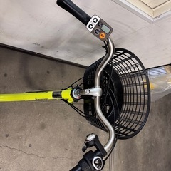 【美品】パナソニック 電動アシスト自転車 ビビ・YX 26インチ 内装3段変速 8Ah ペアグリーンの画像