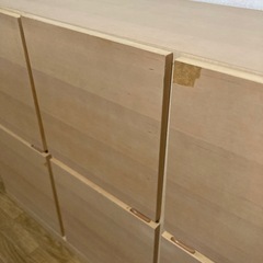 [お譲り先決定]扉付きキャビネット　収納棚　ナチュラル木目の画像