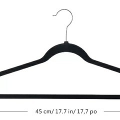 ノンスリップハンガー 50本セット　黒の画像
