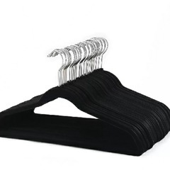 ノンスリップハンガー 50本セット　黒の画像