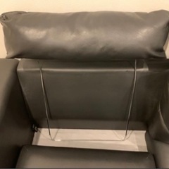 【東京都渋谷区】　IKEA イケア　ヘッドレスト付　2人掛け　ソファ　ブラックの画像