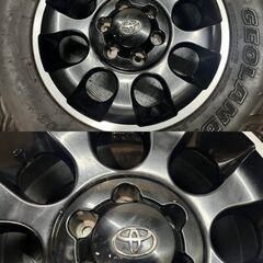 【YK GEOLANDAR M/T G003 285/70R17】夏タイヤ【トヨタ FJクルーザー 純正アルミホイール 17インチ 7.5J6HPCD139.7+15】バリ溝　(MTH895)クレジットカード QRコード決済可能の画像