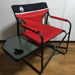 【リサイクルストアスターズ吉野店】【中古品】Coleman コールマン サイドテーブル付デッキチェアST レッドの画像