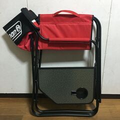 【リサイクルストアスターズ吉野店】【中古品】Coleman コールマン サイドテーブル付デッキチェアST レッドの画像