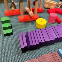 木製レールおもちゃ・ドミノまとめ売りの画像