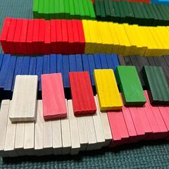木製レールおもちゃ・ドミノまとめ売りの画像