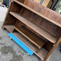 木製　収納棚の画像