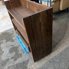 木製　収納棚の画像
