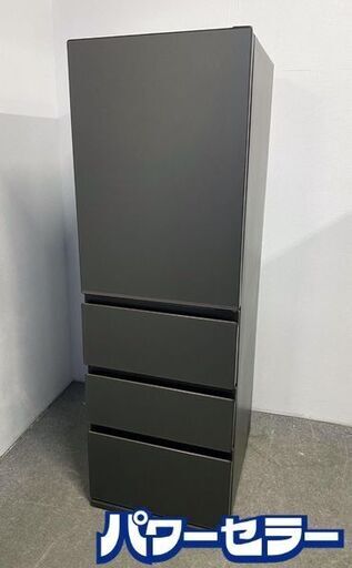 高年式 2024年製 AQUA/アクア 4ドア冷蔵冷凍庫 452L 右開き DELIE+ AQR-VZA45R(K) マットクリアブラック 中古家電 店頭引取歓迎 uR10185