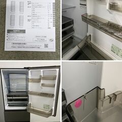 高年式 2024年製 AQUA/アクア 4ドア冷蔵冷凍庫 452L 右開き DELIE+ AQR-VZA45R(K) マットクリアブラック 中古家電 店頭引取歓迎 uR10185の画像