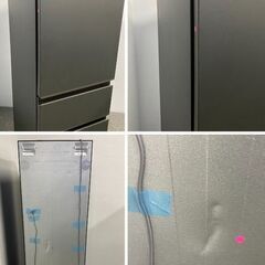 高年式 2024年製 AQUA/アクア 4ドア冷蔵冷凍庫 452L 右開き DELIE+ AQR-VZA45R(K) マットクリアブラック 中古家電 店頭引取歓迎 uR10185の画像