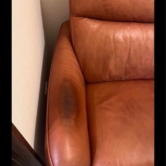 値下げした！ニトリ本革3人掛け電動リクライニングソファの画像