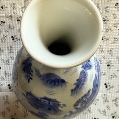 【新潟中央区】本格中国風青花瓷花瓶！山水人物の美しい手描きアートで部屋をエキゾチックに♪の画像