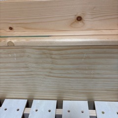 パイン材 ダブルベッドフレームのみの画像