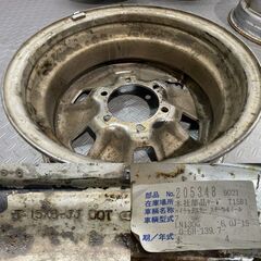 TOYOTA トヨタ 100系ハイエース 純正メッキホイール 純正スチールホイール 15インチ 4本 6J6HPCD139.7+30 200系ハイエースにも　(MHC471)クレジットカード QRコード決済可能の画像