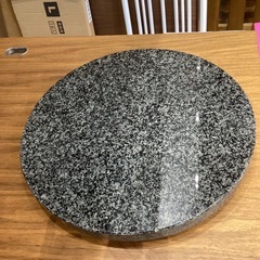 円形大理石盤【町田市再生家具】1031の画像