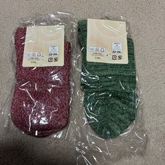 「決まりました」未使用品靴下の画像