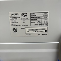 AQUA アクア AQW-V7R(W) 全自動洗濯機 7.0kg リファービッシュ品 家電 2025年製 のご紹介です！の画像