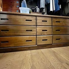 差し上げます。クローゼット内収納ひきだし引き出しの画像