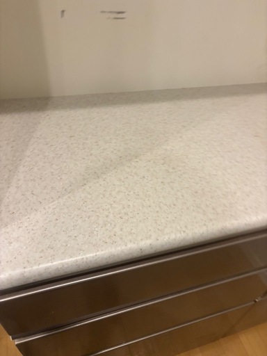ニトリ キッチンボード 食器棚 アルミナ シルバー×ホワイト